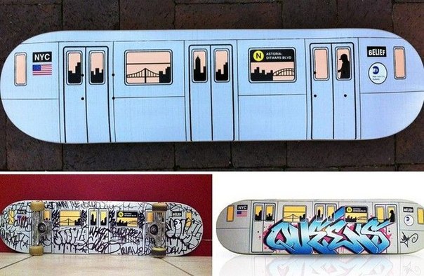 Subway Skate Deck – доски для скейтборда в стиле нью-йоркского метро