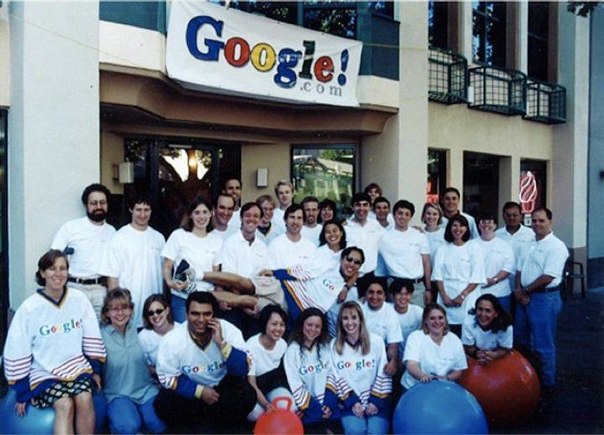 Первая команда Google - 1999 год.