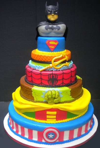 Торт "Супергерои"