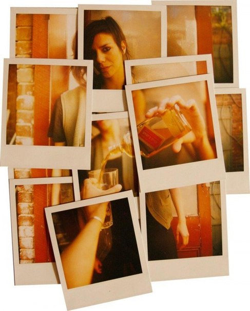 Ханна Девис, благодаря своему старому и позабытому Polaroid, создает "пазлы" из фотографий и собирает их в необычные коллажи.