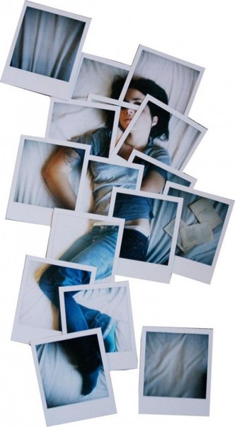 Ханна Девис, благодаря своему старому и позабытому Polaroid, создает "пазлы" из фотографий и собирает их в необычные коллажи.
