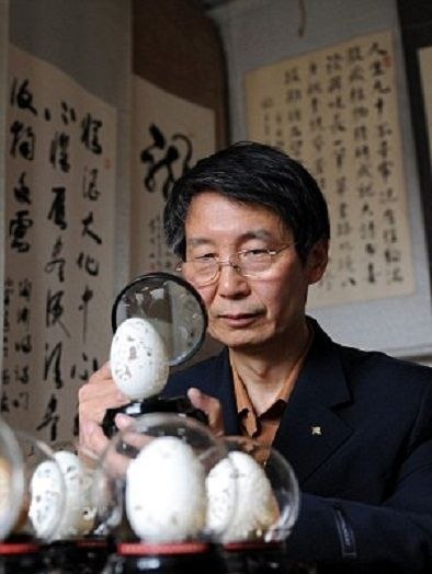 Китайский художник Вэнь Фулянь создает удивительные скульптуры из яичной скорлупы.