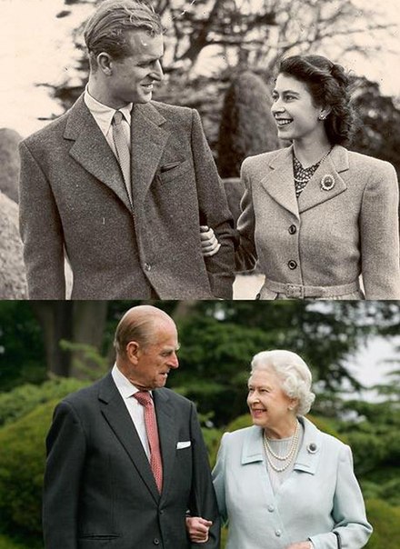Королева Елизавета и принц Филипп