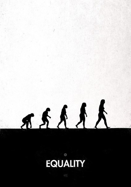 Для творческого коллектива Maentis из Парижа популярное изображение ступеней эволюции  человека из обезьяны стало вдохновением для создания серии концептуальных рисунков.
