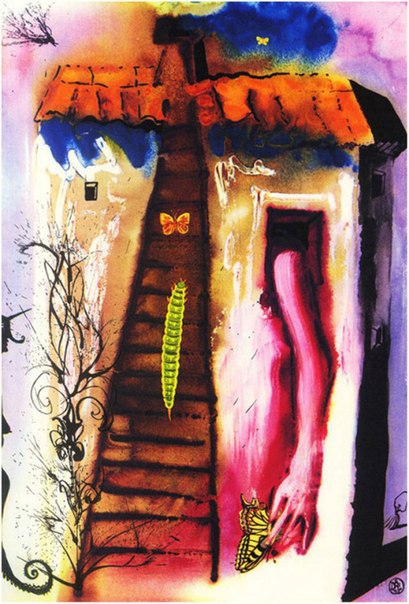 Иллюстрации Сальвадора Дали к сказке «Алиса в Стране Чудес»