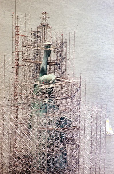 Реставрация статуи свободы, 1985 год.