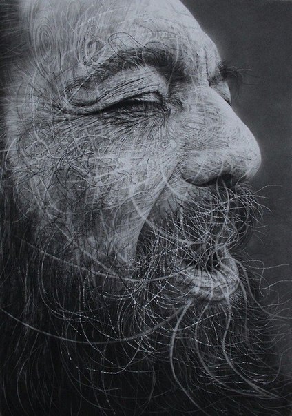 Портреты бездомных, нарисованные углем, в проекте CitizenScapes от шотландского художника Дугласа МакДугалла