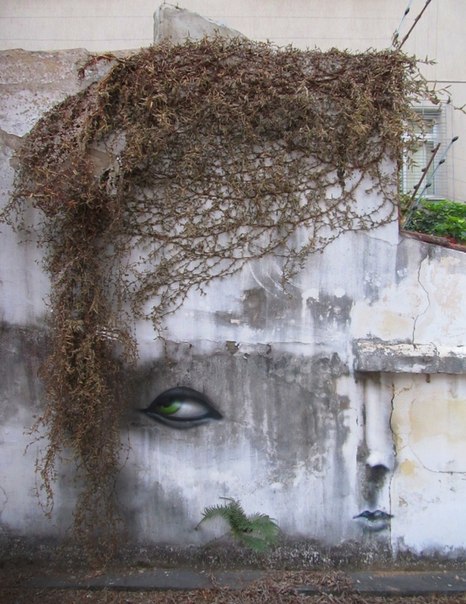 Бразильский уличный художник Андре Муниса Гонсаги оживляет неживые предметы