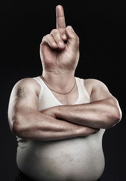 Немецкий фотограф Павел Рипке (Pavel Ripke) создал сумашедшую работу под название "Руки вверх!" (Hands up!).  Каждый персонаж выражает свое мнение через жест,  но только весьма своеобразно.