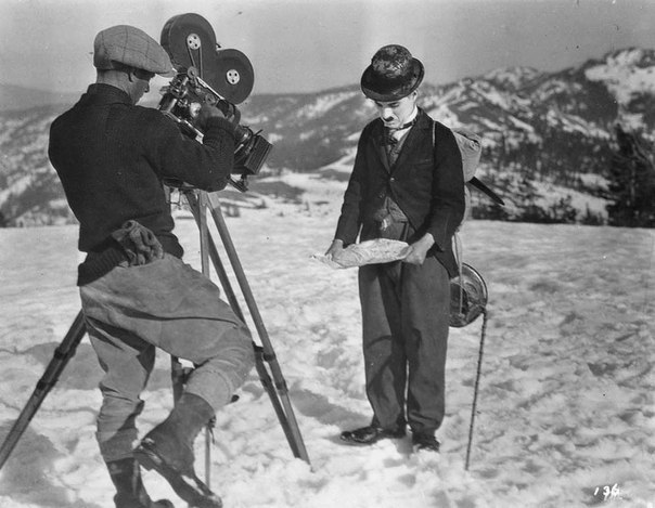 «Золотая лихорадка», 1925 год. На фотографии автор, режиссер и исполнитель главной роли Чарли Чаплин.