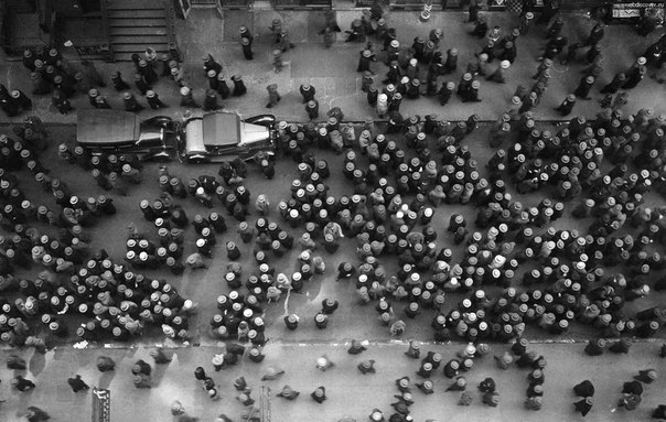 Море шляп, Нью-Йорк, 1930 год