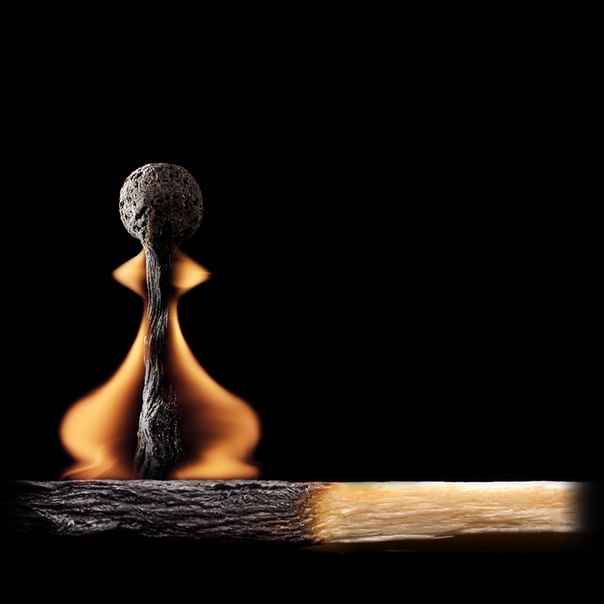 Фото- арт из горящих спичек от фотографа из Екатеринбурга Станислава Аристова
