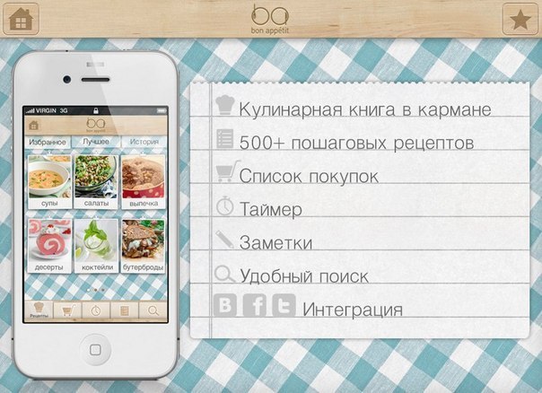 Лучшее кулинарное приложение Bon Appetit для Вашего iPhone!