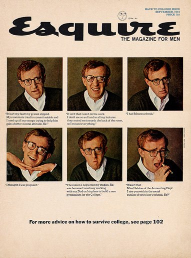 Вуди Аллен на обложке Esquire, 1964 год