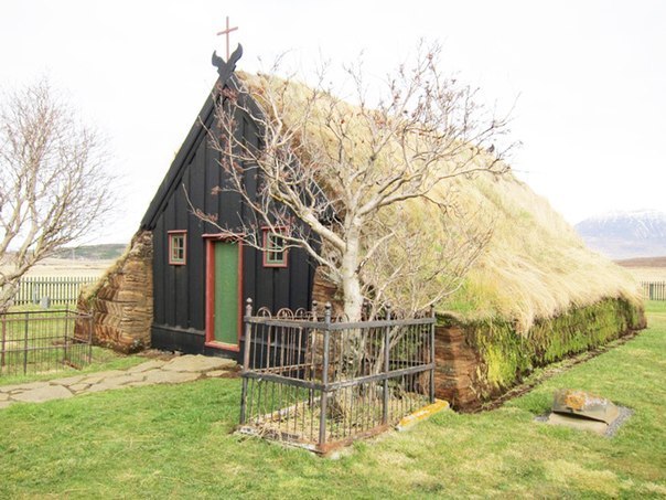 Традиционные дома жителей Исландии
