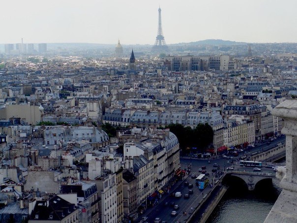 Париж с высоты птичьего полёта