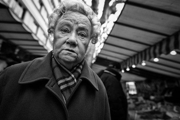 Черно-белые портреты пожилых людей от Christophe Debon