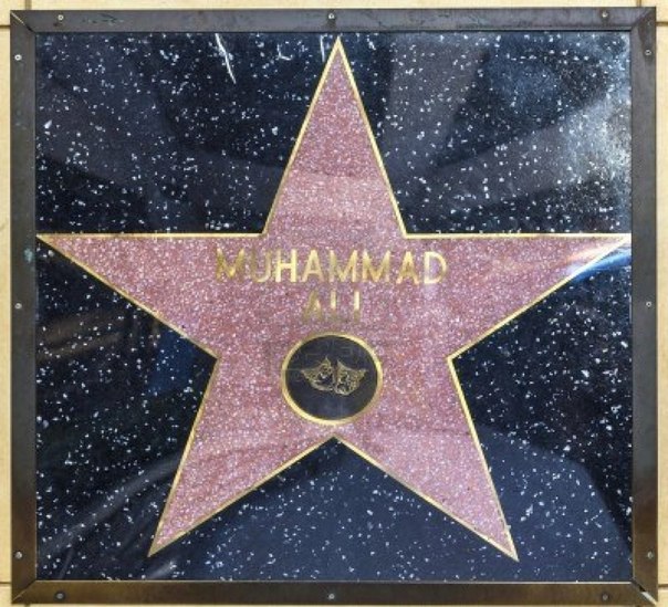 На Голливудской «Аллее Славы» все звёзды вмонтированы в тротуар. Единственным исключением является звезда боксёра Мохаммеда Али, расположенная на стене театра «Долби». Об этом попросил сам Али, так как не хотел, чтобы имя пророка Мухаммеда прохожие топтали ногами.