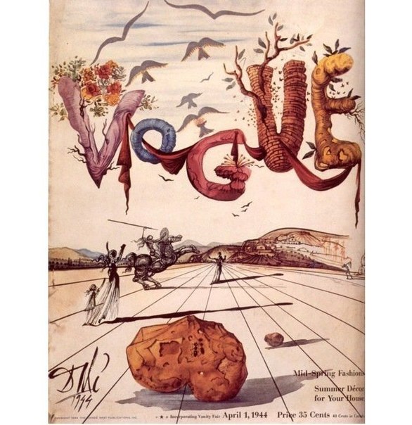 Шесть обложек журнала Vogue, созданные Сальвадором Дали