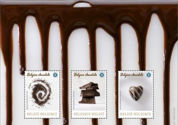 В Бельгии запущены в производство шоколадные марки