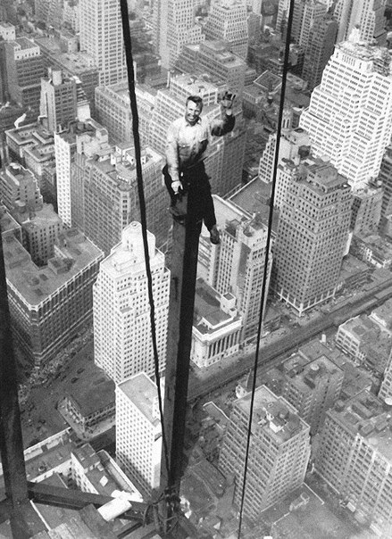 Головокружительные фотографии строительства небоскребов Нью-Йорка