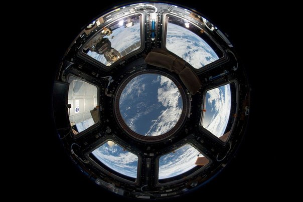 Вид на Землю с Международной космической станции.