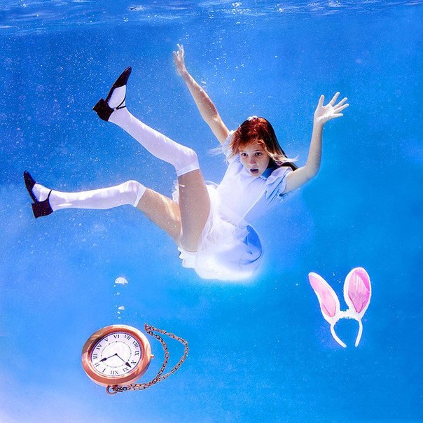 Серия фотографий "Алиса в Подводной Стране" от Елены Калис