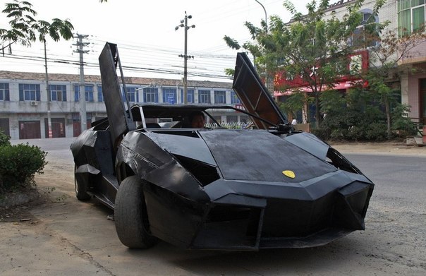 Самодельная копия автомобиля Lamborghini Reventon в Суцяне, Китай