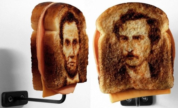 Художник Tibi Tibi Neuspiel создал серию исторических портретов из бутербродов