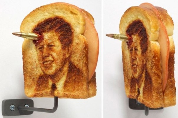 Художник Tibi Tibi Neuspiel создал серию исторических портретов из бутербродов
