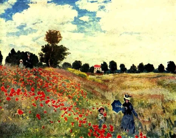 Маковое поле, Клод Моне, 1873 год