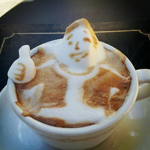 3D кофейное искусство от Kazuki Yamamoto