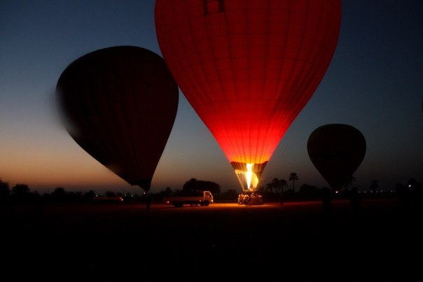 Ночной полет на воздушных шарах