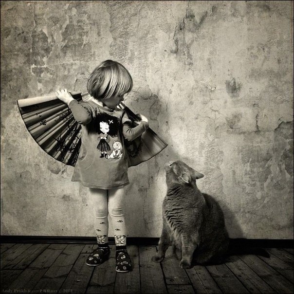 Фотопроект «Маленькая девочка и кот Том», фотограф Andy Prokh