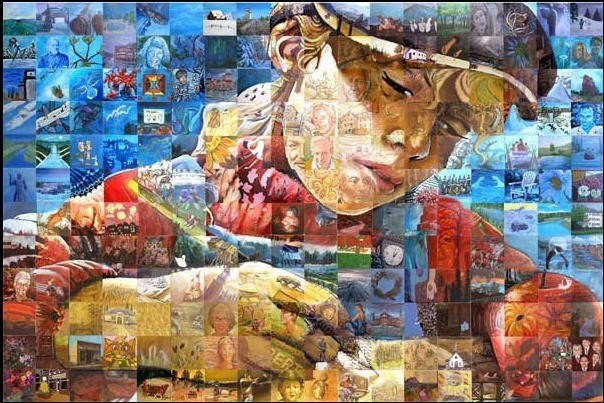 Льюис Лаво – художник, который творит поистине фантастические вещи. Одна его работа состоит сразу из десятков произведений искусства.