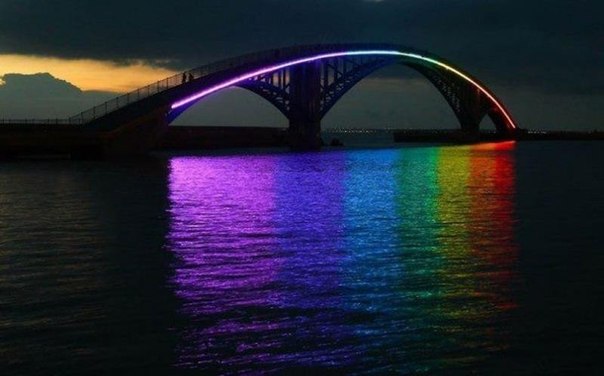 Радужный мост в Китае.