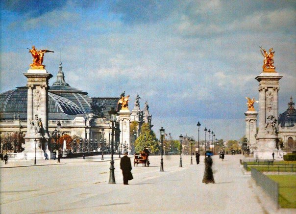 Цветные снимки Парижа начала прошлого века