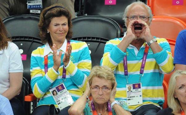 Шведская королевская семья на олимпиаде
