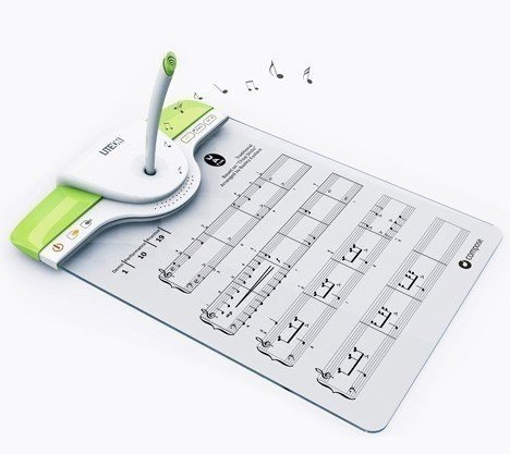 Прибор позволяющий распознавать и записывать в нотный лист мелодии, а также любые другие звуки, даже простую речь.