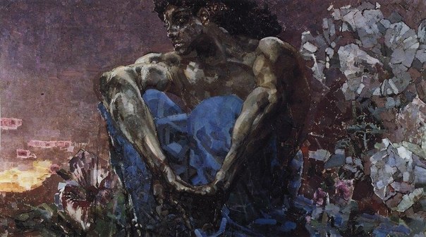 Михаил Врубель "Демон сидящий", 1890 год