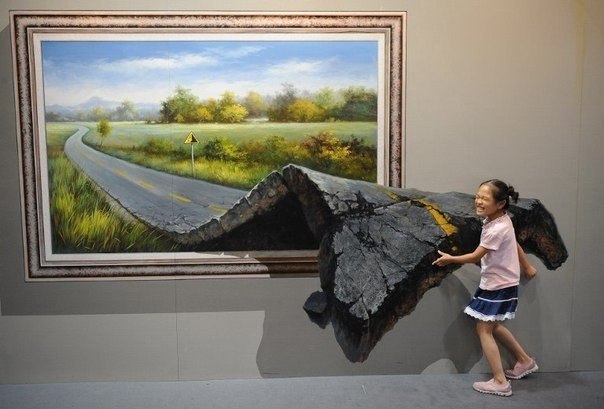 Выставка интерактивного изобразительного искусства в Международном выставочном центре в городе Ханчжоу (Китай).