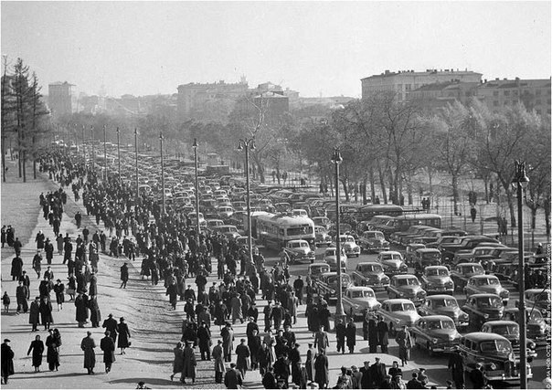 Пробка на Ленинградке в 1949 году