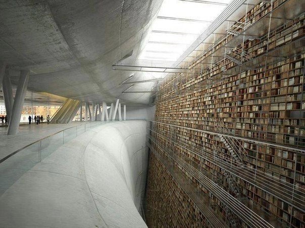 Библиотека в Стокгольме, Швеция.