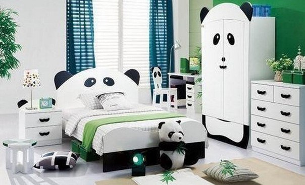 Дизайн интерьера для любителей панд.