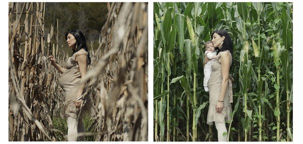 Проект фотографа Michela Taeggi называется "Любовь растет" и освещает два самых важных этапа в жизни женщины: беременность и материнство.