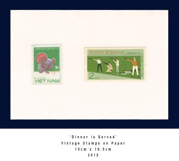 Саймон Батлер (Simon Butler) — 23-летний современный художник из Лондона. Саймон создает концептуальные картины из двух почтовых марок, изначально не связанных между собой.