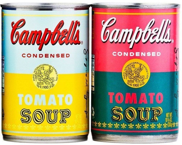 Ограниченная юбилейная партии супа Campbell, внешний вид банок которой основан на творчестве Энди Уорхола, а именно, на серии его картин «32 Campbell's soup cans» («32 банки с супом Campbell»).
