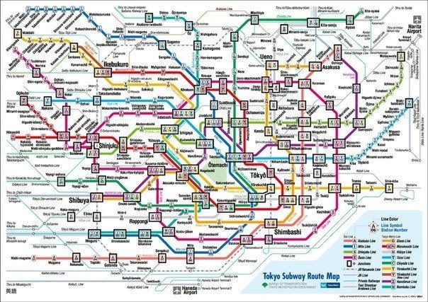 Токийский метрополитен является крупнейшим в мире по годовому пассажиропотоку.