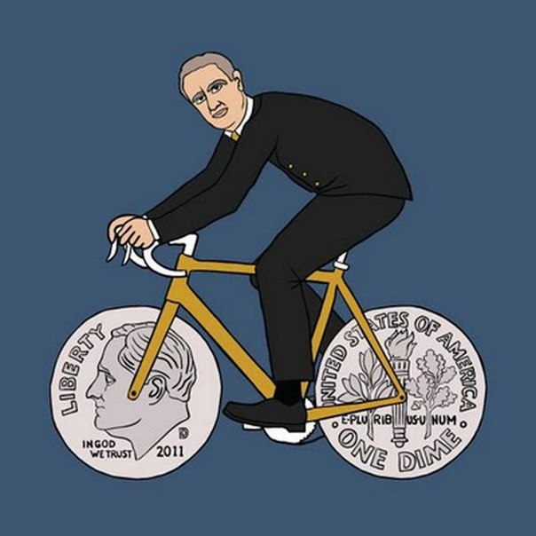 Майк Джус нарисовал забавную серию иллюстраций  Супергерои на велосипедах”