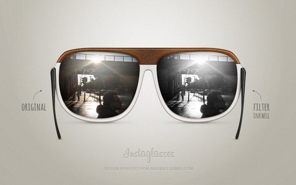 Дизайнер Маркус Герке придумал очки с фильтрами Инстаграм